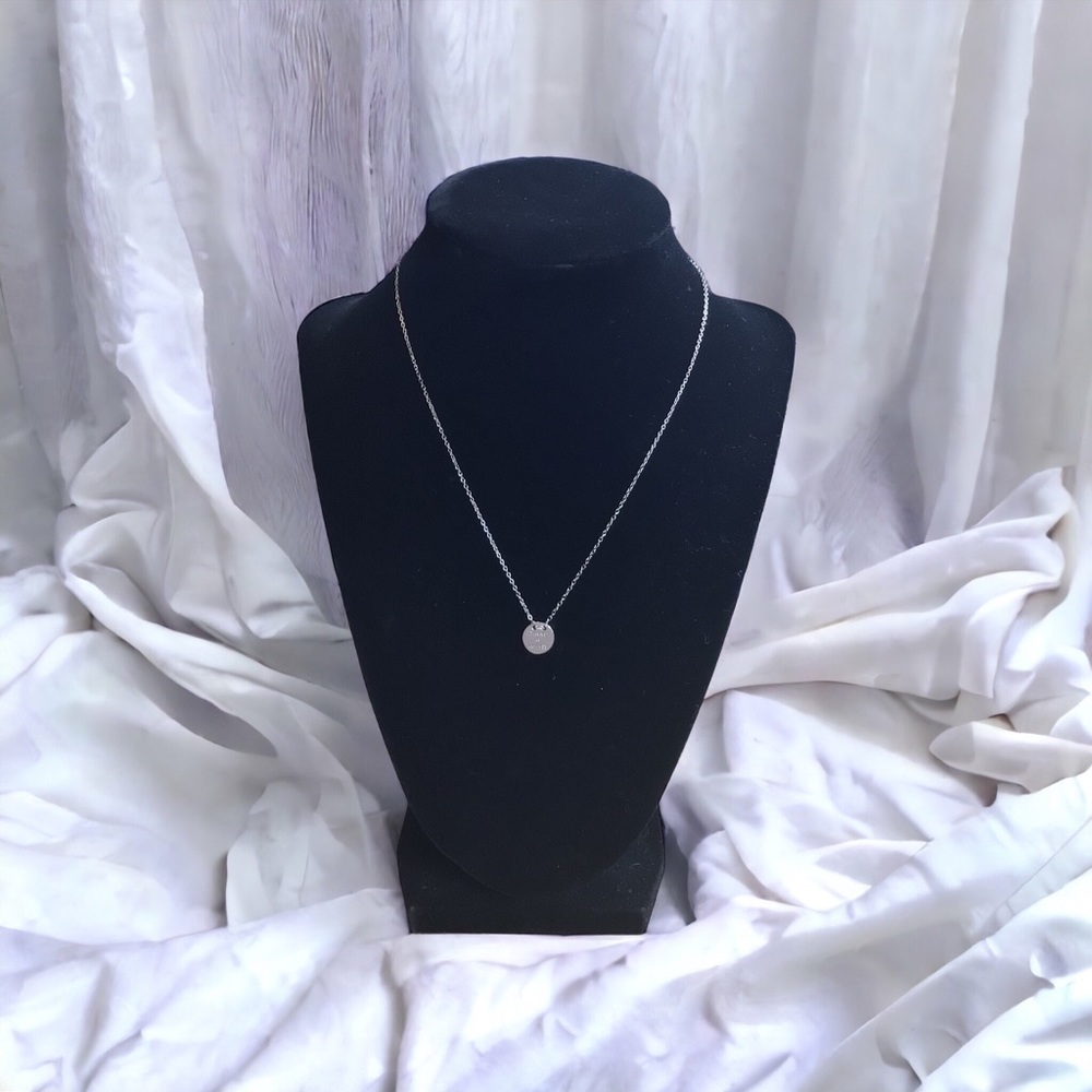 Belk Silverworks Sterling Silver Round Make A Wish Necklace
